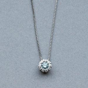 TAKE-UP TAKE-UP ONLINE SHOP/テイクアップ公式オンラインショップ / プラチナアイスブルーダイヤモンドネックレス《 フルムーン0.08》