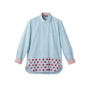 TROPOPAUSE London Stripe×Polka Dot Shirt -pink