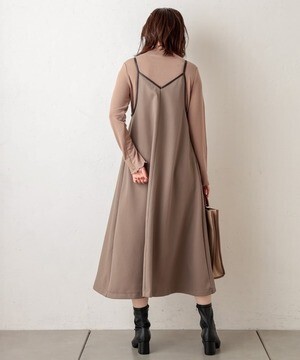 natural couture 【WEB限定】パイピング大人2WAYキャミワンピース