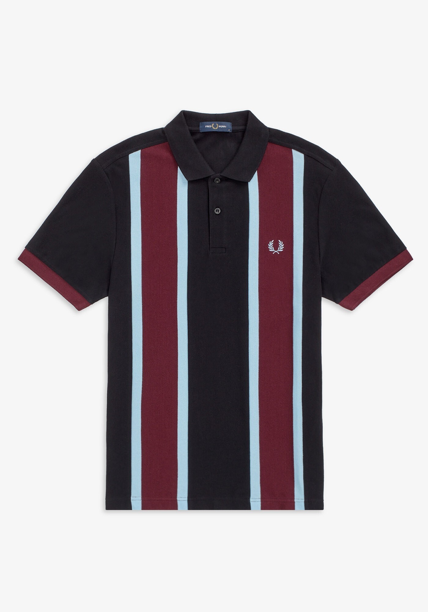 FRED PERRY VERTICAL STRIPE POLO SHIRT