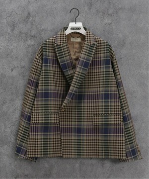 Jieda CHECK DOUBLE TAILORED JACKET