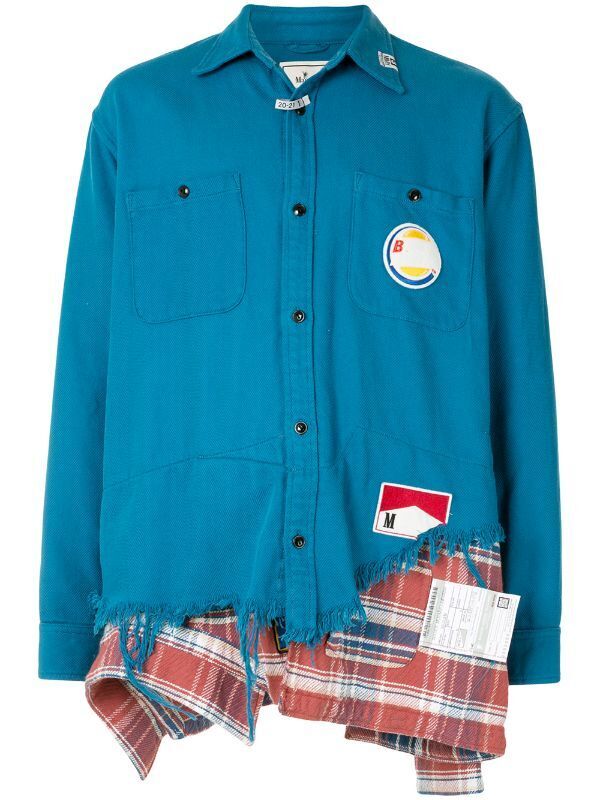 Maison Mihara Yasuhiro レイヤードヘム シャツ