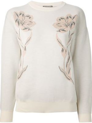 Alexander McQueen フローラル柄スウェットシャツ