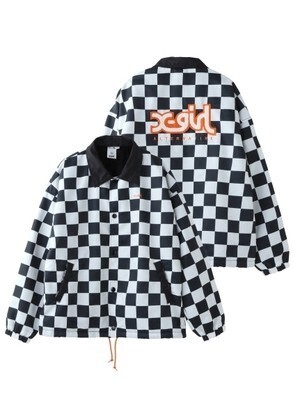 X-girl PATCHED MILLS LOGO COACH JACKET