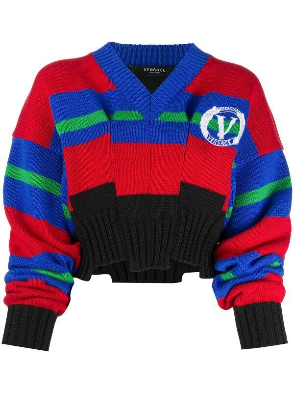 Versace ストライプ セーター