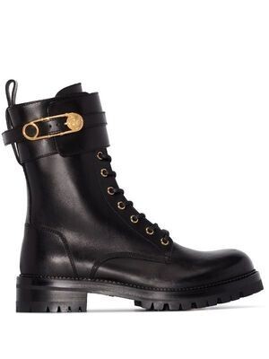 Versace レザーアンクルブーツ