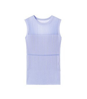 LE CIEL BLEU Transparent Sleeveless Knit Tops