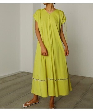 LE CIEL BLEU Gather Shoulder Jersey Dress