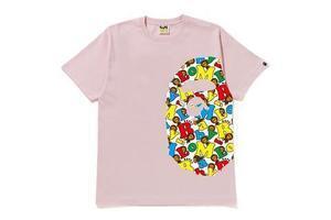 A BATHING APE BABY MILO ALPHABET SIDE APE HEAD TEE