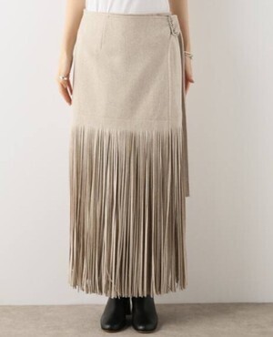 INSCRIRE Fringe Skirt