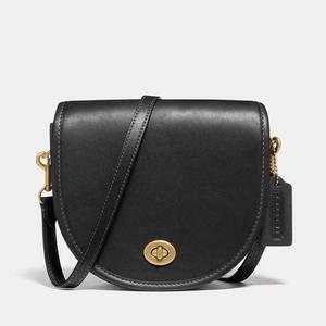 COACH ターンロック サドル クロスボディバッグ