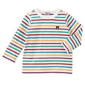 miki house Everyday DOUBLE_Bボーダー長袖Ｔシャツ【