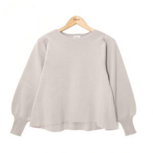 flower lady puff knit