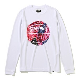 SPALDING ロングスリーブTシャツ ミックスカモボール