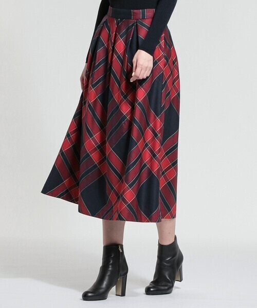 MACKINTOSH LONDON トリプルチェックポリエステルスカート