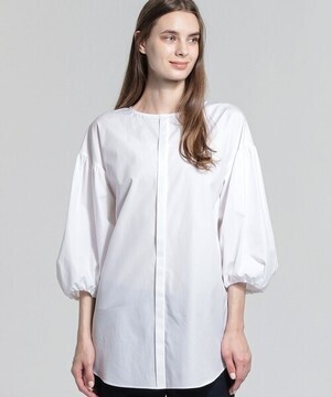 MACKINTOSH LONDON ハイカウントブロードノーカラーブラウス