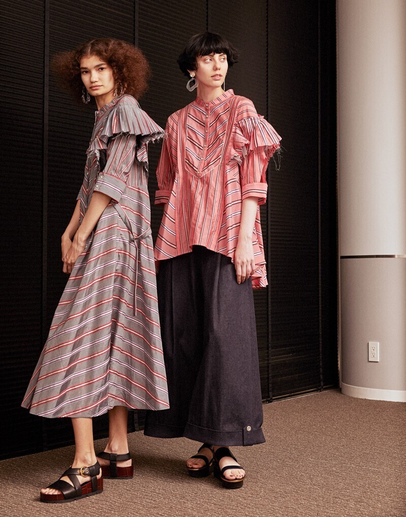 rumche Silk Cotton Stripe Blouse