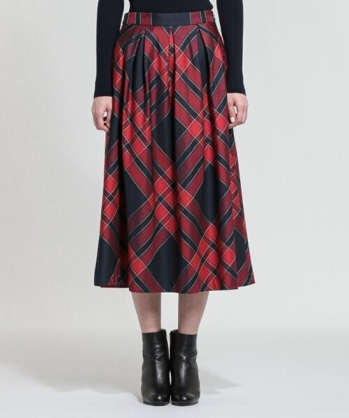 MACKINTOSH LONDON トリプルチェックポリエステルスカート