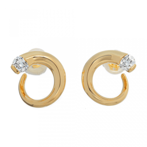 TERRA1012 Trajectory ラボグロウン ダイヤモンド 中石 0.2ct ピアス K18YG