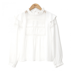 flower raindrop lace blouse
