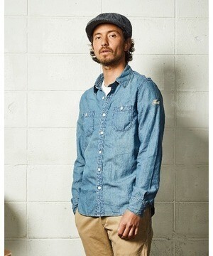 TMT HERRINGBONE INDIGO CHAMBRAY WORK SHIRTS