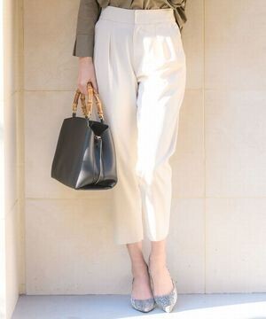 TONAL シルキーツイルタックパンツ