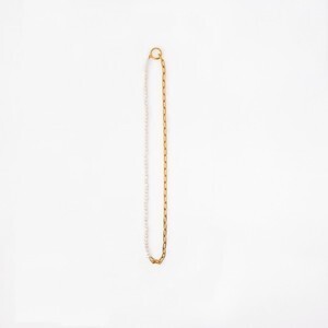 KNOWHOW Hoop NecklacePearl Chain M　18KGP