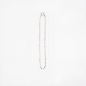 KNOWHOW Hoop NecklacePearl Chain M　Silver