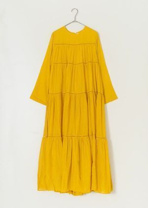 NE QUITTEZ PAS! Cotton Voile Tiered Maxi Dress