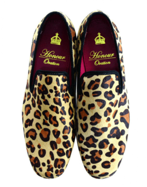 Honour Ovation 【1030】 LEOPARD　メンズ レオパード ハラコ モカシン