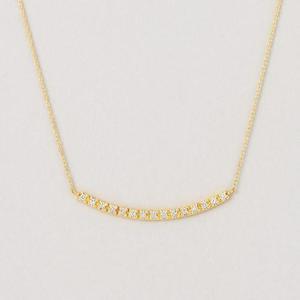 TAKE-UP K18 YGダイヤモンドラインネックレス(L)
