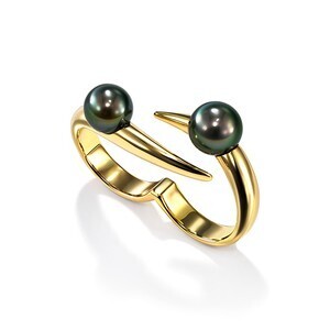 TASAKI nepenthes double finger Ring
