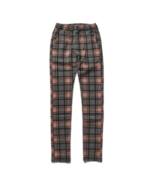 DUALISM PLAID TARTAN CHECK SLIM PANTS