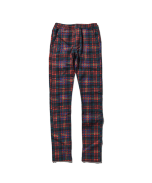 DUALISM PLAID TARTAN CHECK SLIM PANTS