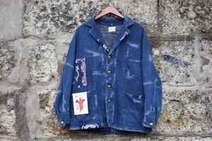 CAL O LINE bandana denim jacket