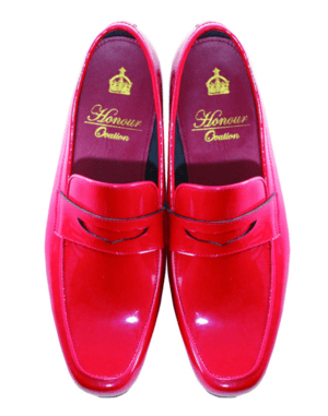 Honour Ovation 【1000】 RED ENAMEL　メンズ コインローファー シューズ