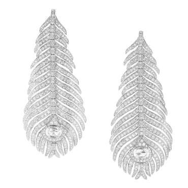 BOUCHERON プリュム ドゥ パオン ペンダントイヤリング ラージ