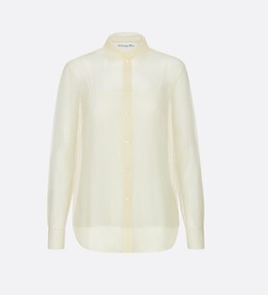 Dior ボタンダウン ブラウス フィッシュネット