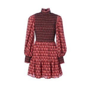 Alice + Olivia ELVIRA SMOCKED DRESS