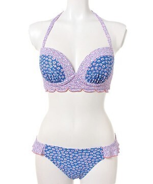 LIBERTY Belis×Pepper　小花プリント台付きワイヤービキニ