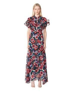 kloset ALIEN FLOWER RUFFLE DETAIL DRESS