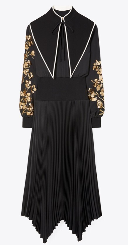 Tory Burch リムーバブル カラー エンベリッシュ ドレス