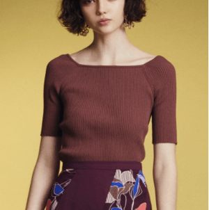 Lily Brown レースドッキングニットトップス