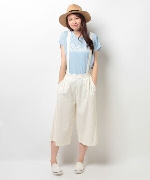ehka sopo サス付ワイドパンツ