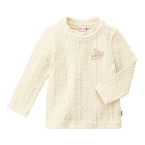 MIKIHOUSE ケーブルニット長袖Tシャツ
