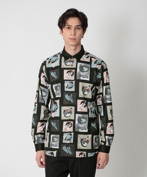 Education from Youngmachines コラージュプリント シャツ