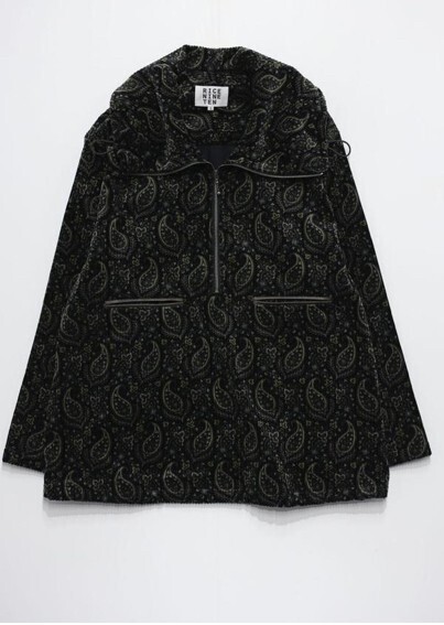 RICE NINE TEN PAISLEY ZIP PULLOVER