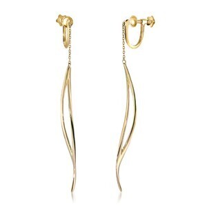 STAR JEWELRY K10 イヤリング WAVE EARRINGS