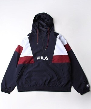 ZIP FIVE 【別注】【FILA】 ナイロン切替アノラック