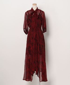 GUESS Bushra Yarn Dyed Long Dress